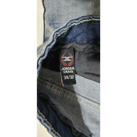 Jordan Craig Legacy Edition Sean Jeans 34x32 Distressed Stretch Ribbed Stripe - Picture 5 of 10